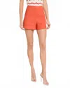 Veronica Beard Jerrel Chevron Stripe Cotton Blend Sleeveless Sweater In Orange