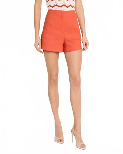 Veronica Beard Jazmin Linen Short In Persimmon