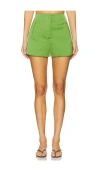 Veronica Beard Jazmin Tailored Shorts In Green