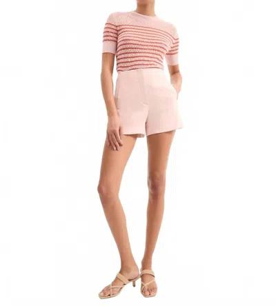 VERONICA BEARD JAZMIN SHORT IN PINK SHELL