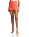 Veronica Beard Jerrel Chevron Stripe Cotton Blend Sleeveless Sweater In Persimmon