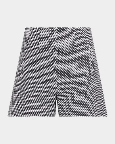 Veronica Beard Jazmin Tweed Shorts In Blue