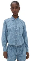 Veronica Beard Jean Aderes Shirt Atlantic Paisley In Atlantic Paisley