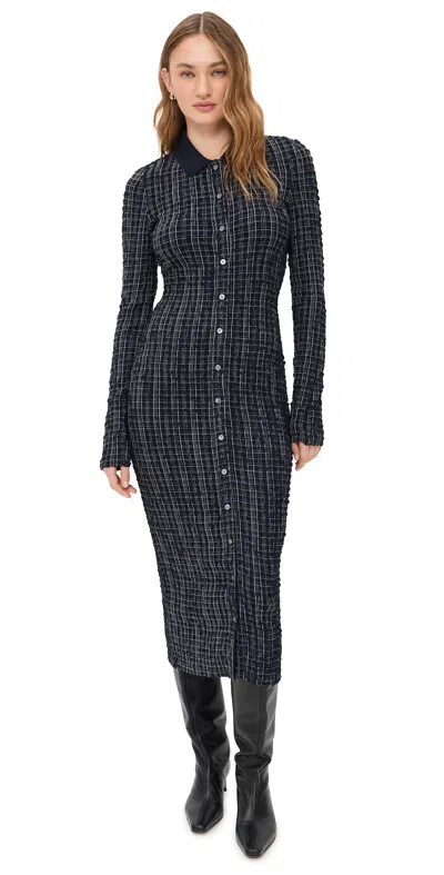 Veronica Beard Jean Barrett Dress Navy/white Multi
