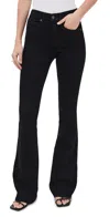 Veronica Beard Jean Beverly Flare Skinny Jeans Onyx In Black