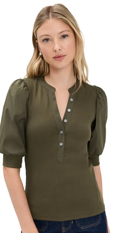 Veronica Beard Jean Coralee Top Cypress In Green
