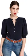 Veronica Beard Jean Coralee Top In Navy