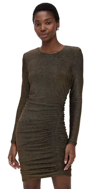 Veronica Beard Jean Cyrus Dress Gold In Green