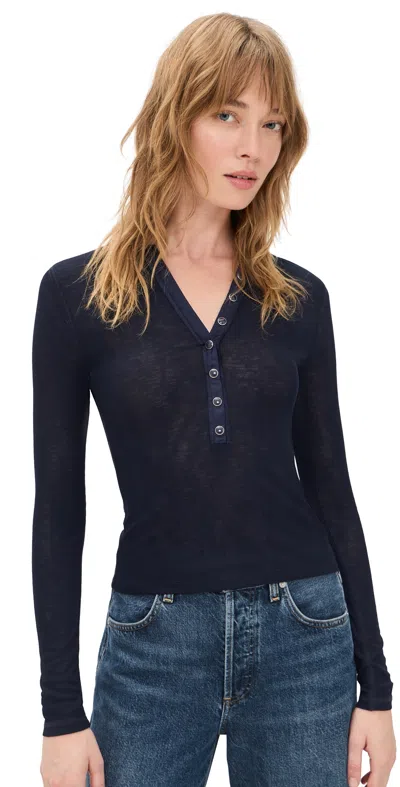 Veronica Beard Jean Drexler Top Navy In Blue