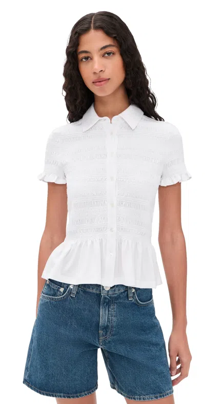 Veronica Beard Jean Ellisandra Top White