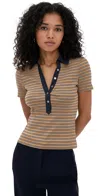 Veronica Beard Jean Kearney Tee Brown Multi In Multi
