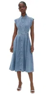 Veronica Beard Jean Loreta Dress Starlight In Starlight