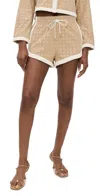 Veronica Beard Jean Mulberry Shorts Stone Khaki