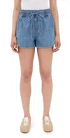 Veronica Beard Jean Nessie Dolphin Hem Shorts Amethyst Frost