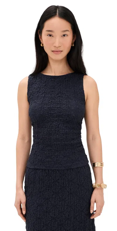 Veronica Beard Jean Selah Tank Navy In Blue