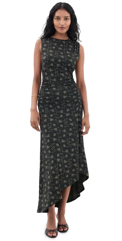 Veronica Beard Jean Sleeveless Theodora Dress Black Multi