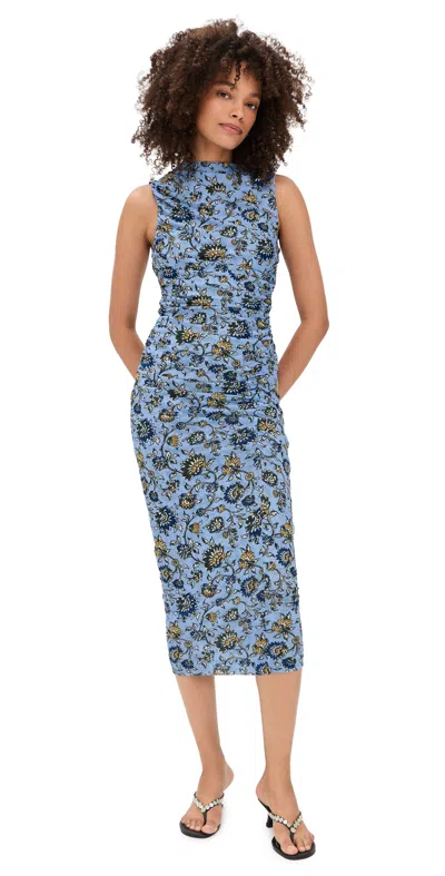 Veronica Beard Jean Sylviani Dress Ice Blue Multi