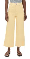 Veronica Beard Jean Taylor Cropped High Rise Wide Jeans Chamomile