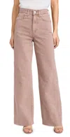 Veronica Beard Jean Taylor High Rise Wide Leg Jeans Tan Sierra In Tan Sierra