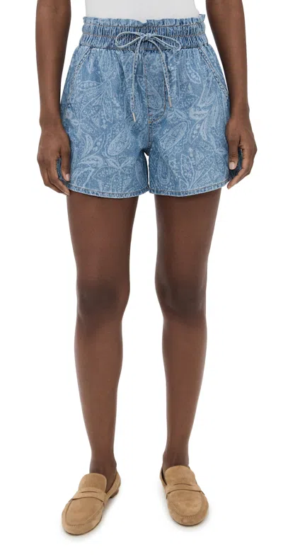 Veronica Beard Jean Wilder Shorts Atlantic Paisley