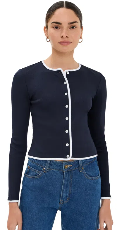 Veronica Beard Jean Wilmer Cardigan Navy