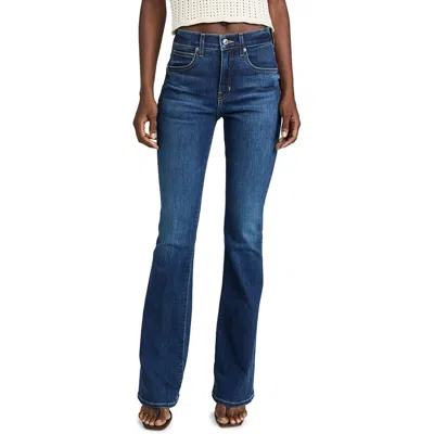 Veronica Beard Jean Women's Beverly High Rise Skinny Flare Jeans, Bright Blue In Black