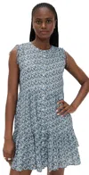 Veronica Beard Jean Yulianna Dress Lake Mist Multi