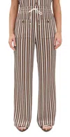 Veronica Beard Jean Zosia Pants White/brown