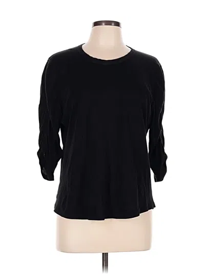 Pre-owned Veronica Beard Jeans 3/4 Sleeve Top In Black