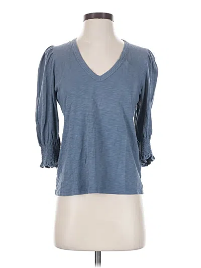 Pre-owned Veronica Beard Jeans 3/4 Sleeve Top In Blue