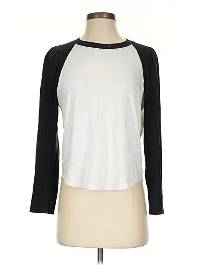 Pre-owned Veronica Beard Jeans 3/4 Sleeve T-shirt In Silver