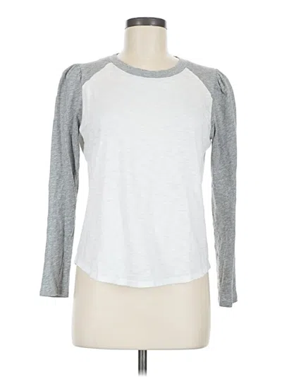 Pre-owned Veronica Beard Jeans 3/4 Sleeve T-shirt In Silver