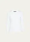 Veronica Beard Jeans Britney Puff-sleeve Cotton Top In White