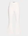 Veronica Beard Jeans Carson Off-duty Kick-flare Jeans In White