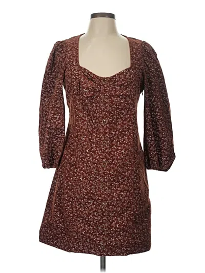 Pre-owned Veronica Beard Jeans Casual Dress In Brown