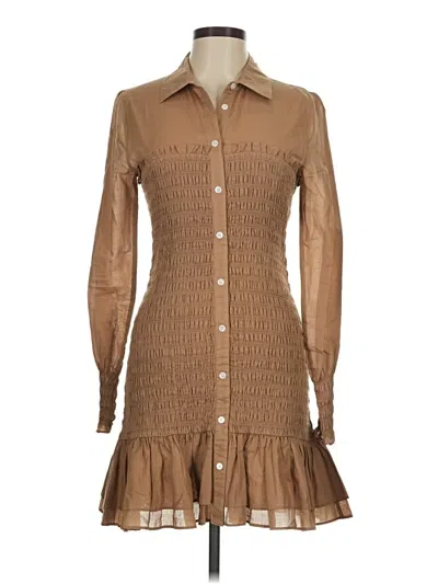 Pre-owned Veronica Beard Jeans Casual Dress In Brown