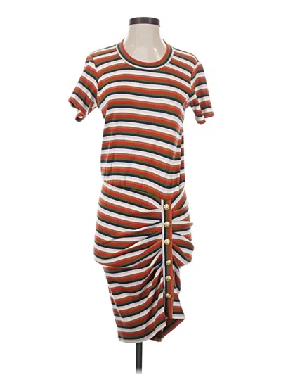 Pre-owned Veronica Beard Jeans Casual Dress In Orange