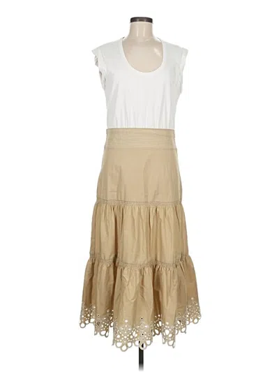 Pre-owned Veronica Beard Jeans Casual Dress In White