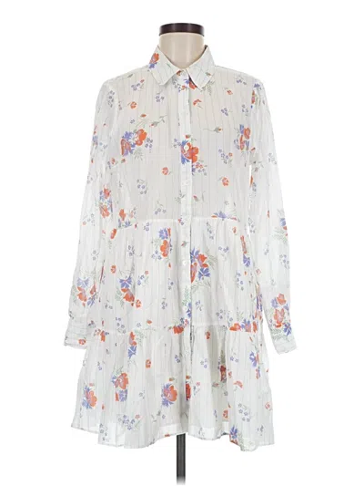 Pre-owned Veronica Beard Jeans Casual Dress In White