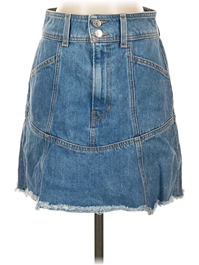 Pre-owned Veronica Beard Jeans Denim Skirt In Blue