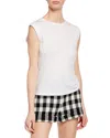 Veronica Beard Jeans Dree Muscle Tee In Gray