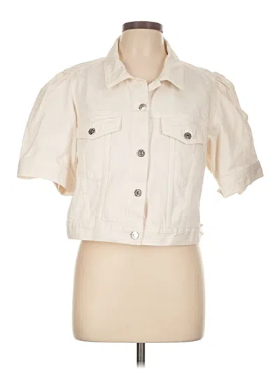 Pre-owned Veronica Beard Jeans Jacket In Ivory