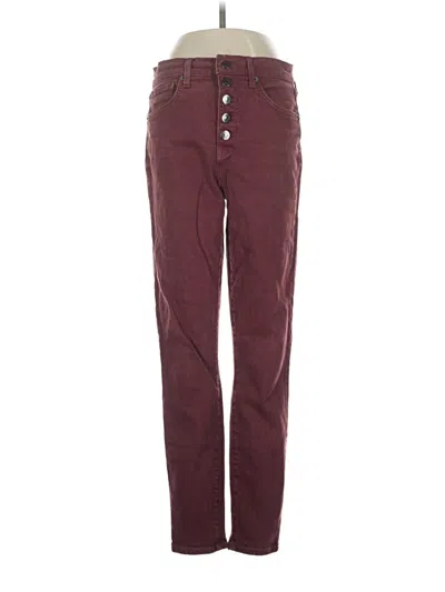 Pre-owned Veronica Beard Jeans Jeans In Burgundy