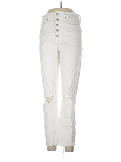 Pre-owned Veronica Beard Jeans Jeans In Ivory