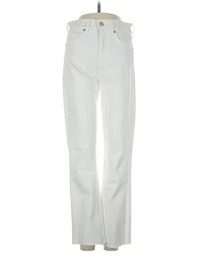 Pre-owned Veronica Beard Jeans Jeans In Ivory
