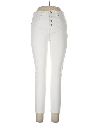 Pre-owned Veronica Beard Jeans Jeans In Ivory