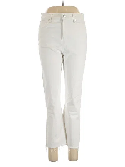 Pre-owned Veronica Beard Jeans Jeans In Ivory