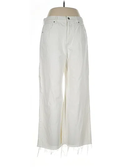 Pre-owned Veronica Beard Jeans Jeans In Ivory