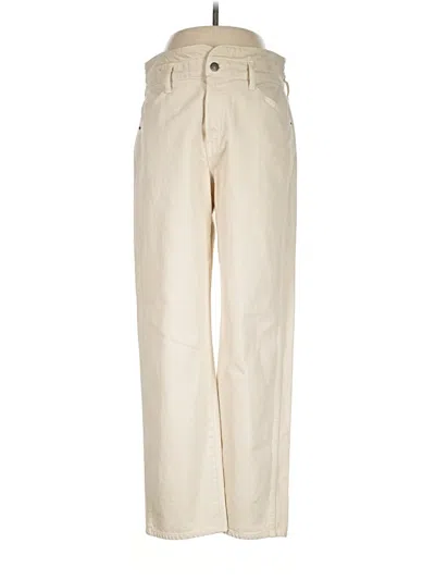 Pre-owned Veronica Beard Jeans Jeans In Ivory