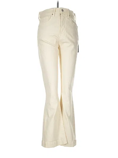Pre-owned Veronica Beard Jeans Jeans In Ivory